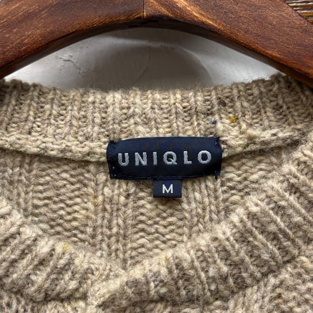 Old UNIQLO Wool Blend Henley Neck Knit 7