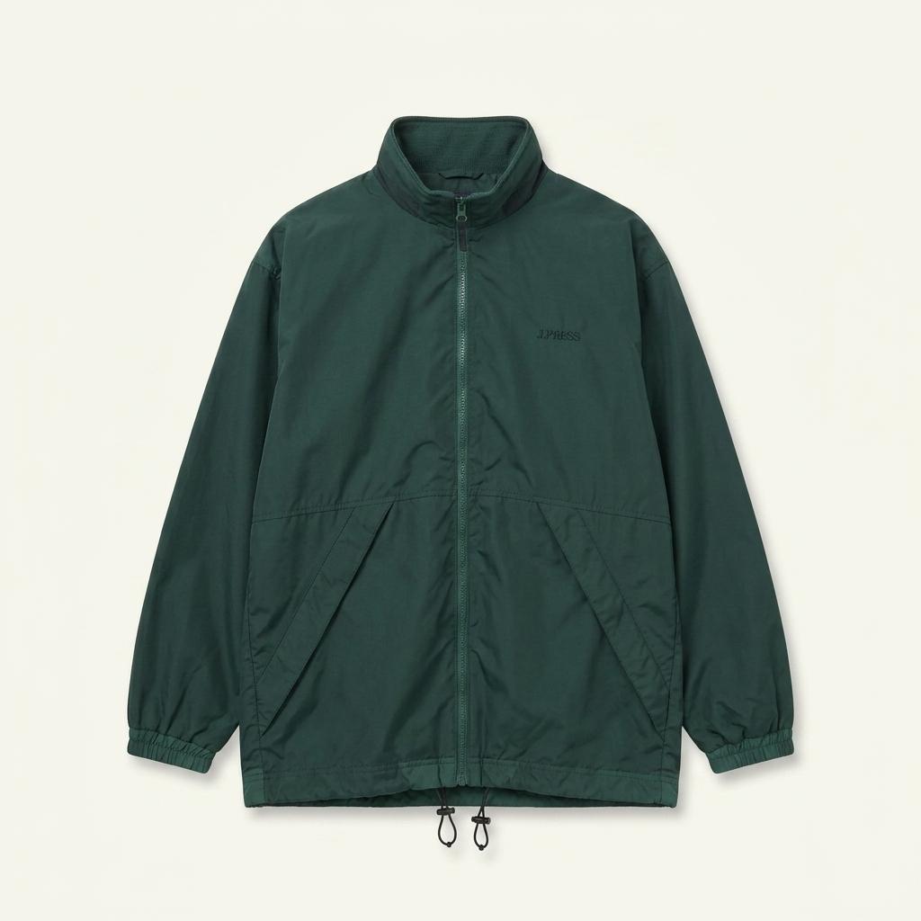 J.PRESS Nylon Mesh-Lined Zip-Up Jacket 1
