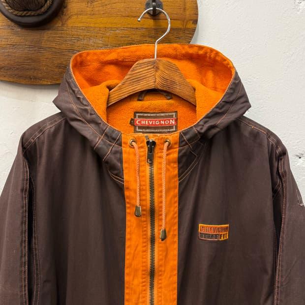 CHEVIGNON Contrast Panel Hooded Fleece-L 3
