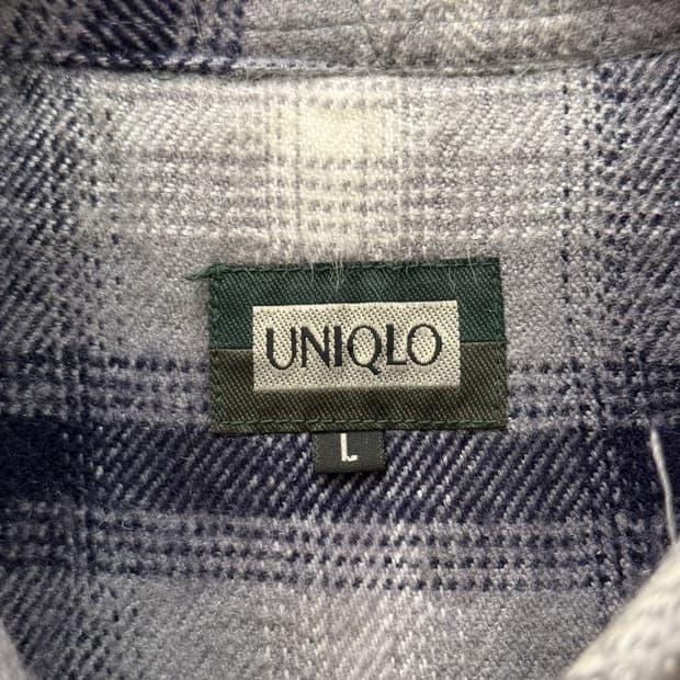 L) Old UNIQLO Boa-Lined Plaid Flannel Sh 8