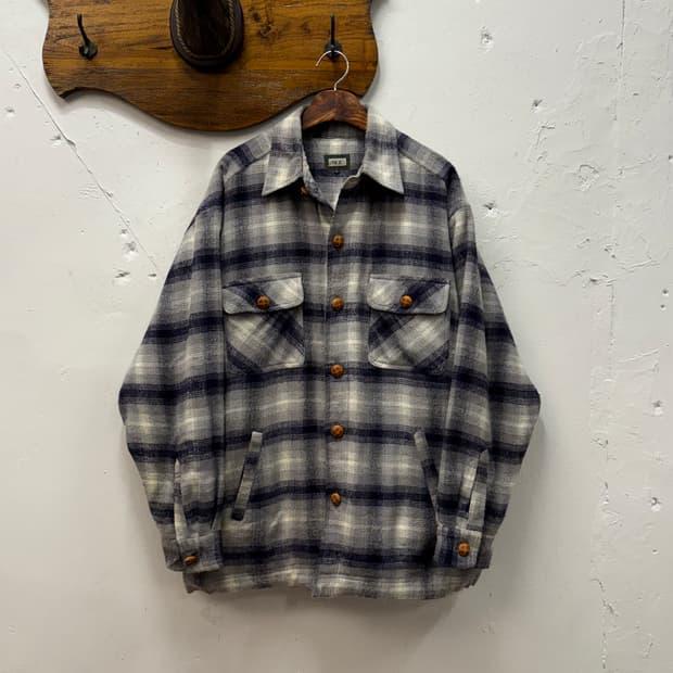 L) Old UNIQLO Boa-Lined Plaid Flannel Sh 2