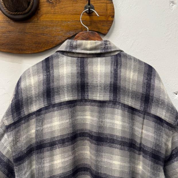 L) Old UNIQLO Boa-Lined Plaid Flannel Sh 7