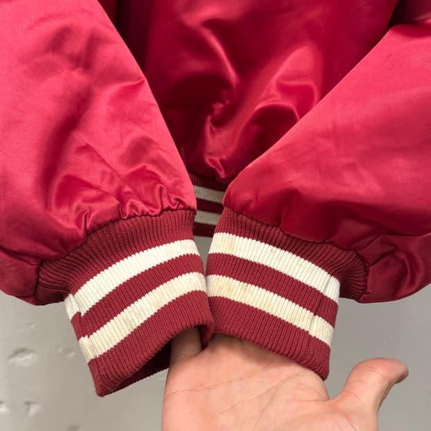 XL) 90s USA BIRDIE Vintage Nylon Varsity 8