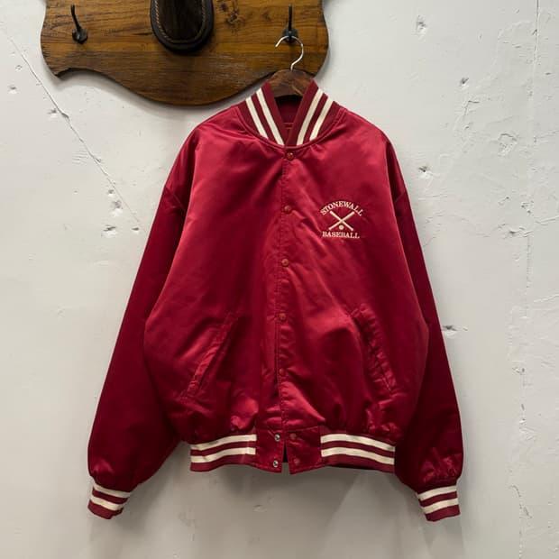 XL) 90s USA BIRDIE Vintage Nylon Varsity 2