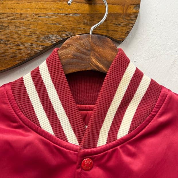 XL) 90s USA BIRDIE Vintage Nylon Varsity 4