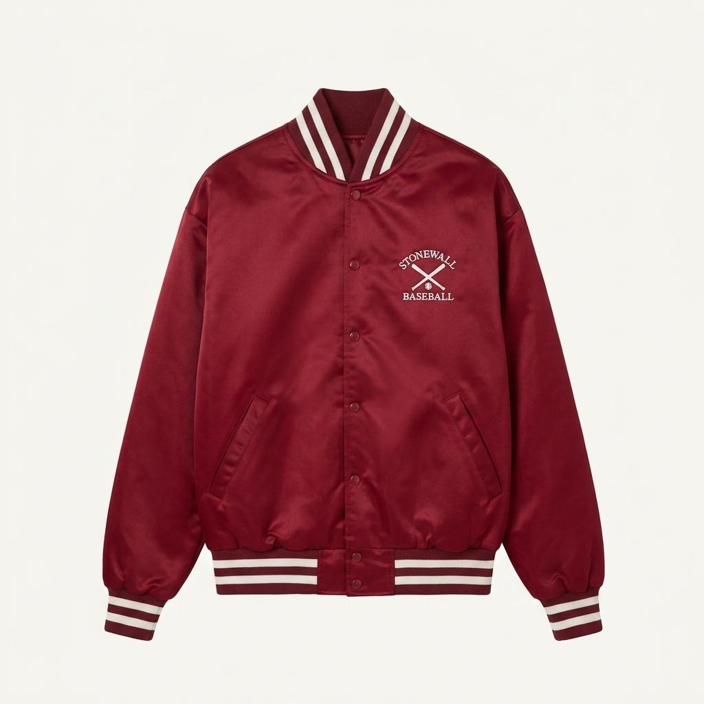 XL) 90s USA BIRDIE Vintage Nylon Varsity 1