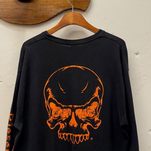 XL) GILDAN Diesel Life Skull Graphic Lon 2