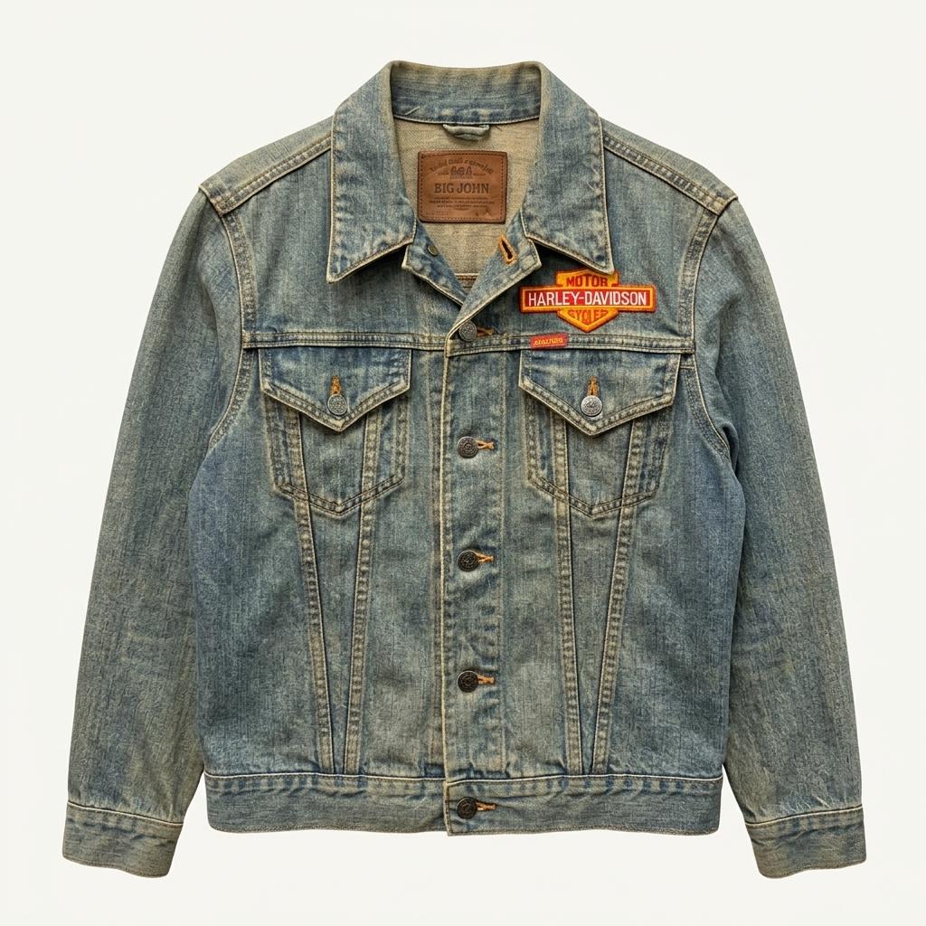 55) Japan Big John Denim Custom Jacket 1