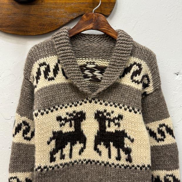 44) Shawl Collar Knit Sweater 2