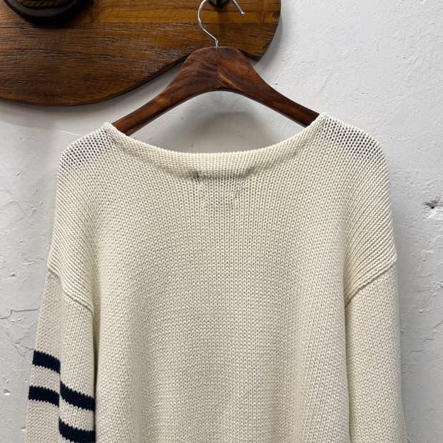 L) Polo by Ralph Lauren Cream Letter Kni 8
