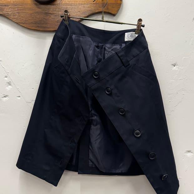29) J.Press Button Front Cotton Skirt 6