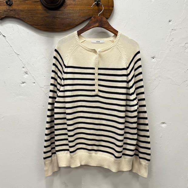 F) JOURNAL STANDARD Striped Knit Henley 3