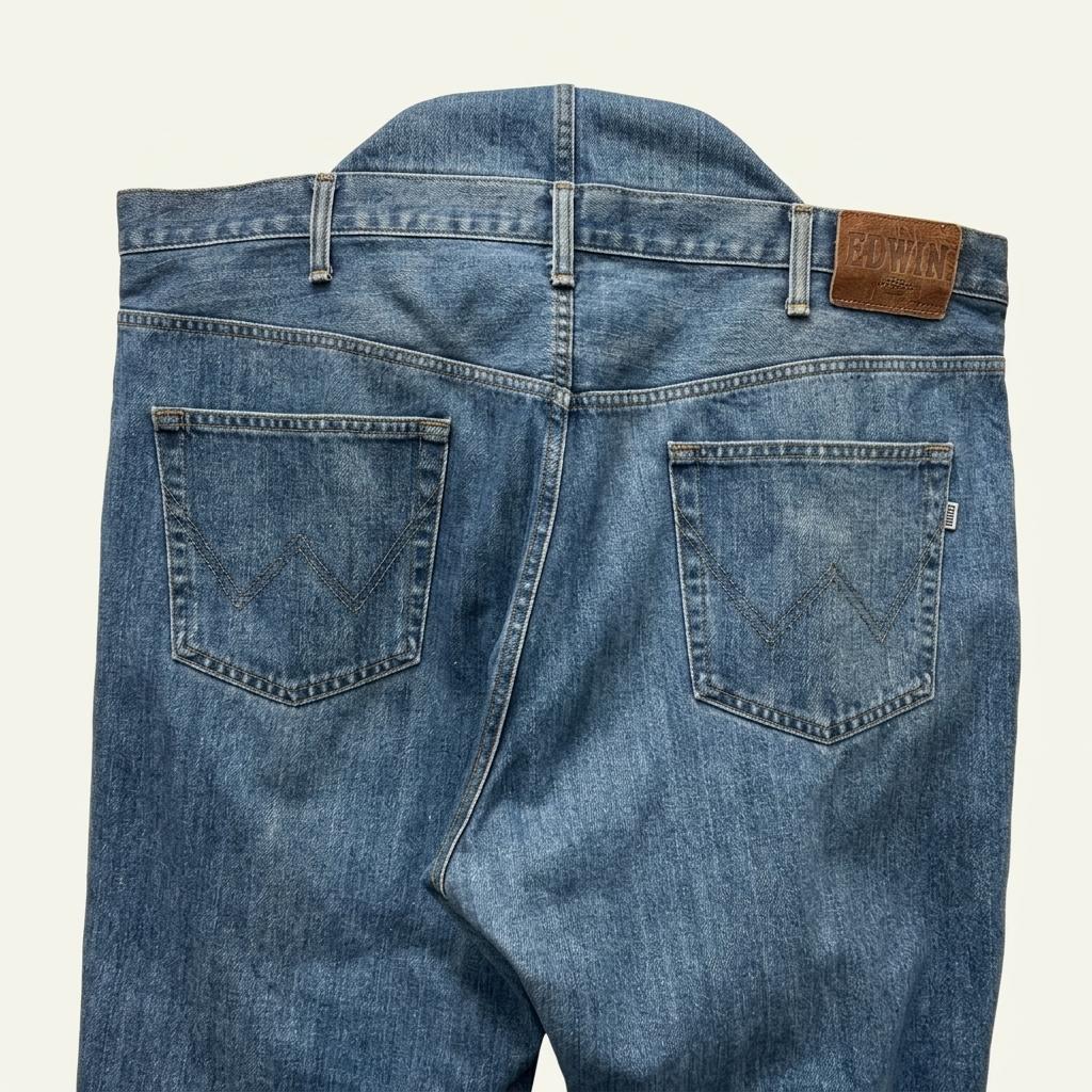 43) Edwin Wide Straight Denim Pants 1