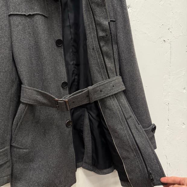 66) Katharine Hamnett London Grey Wool B 4