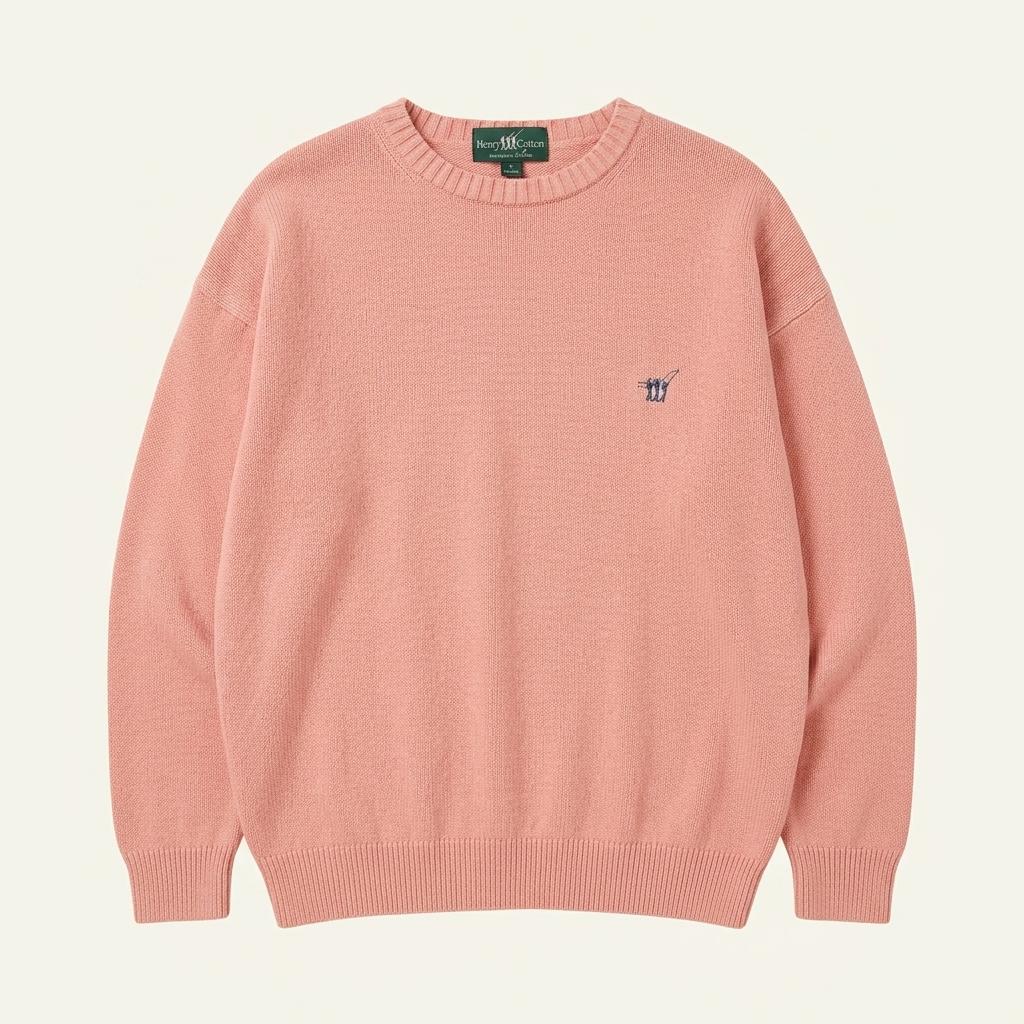 L) JAPAN Henry Cotton’s Cotton Crewneck 1