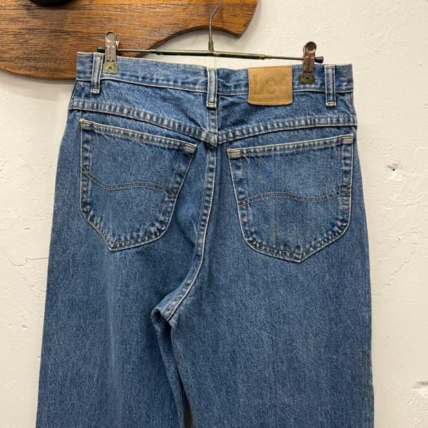 29.5) Lee Mid Blue Straight Denim pants 2