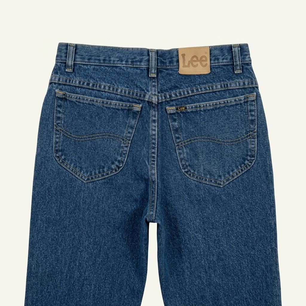 29.5) Lee Mid Blue Straight Denim pants 1