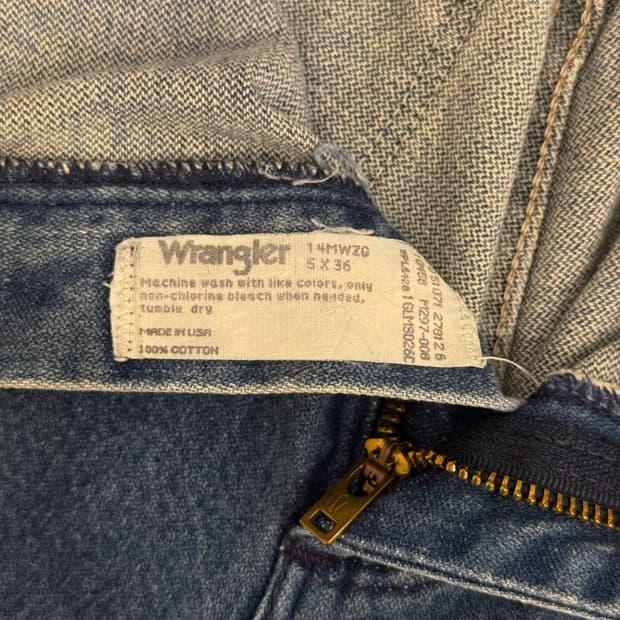 26) 90s USA Wrangler Straight Jeans 8