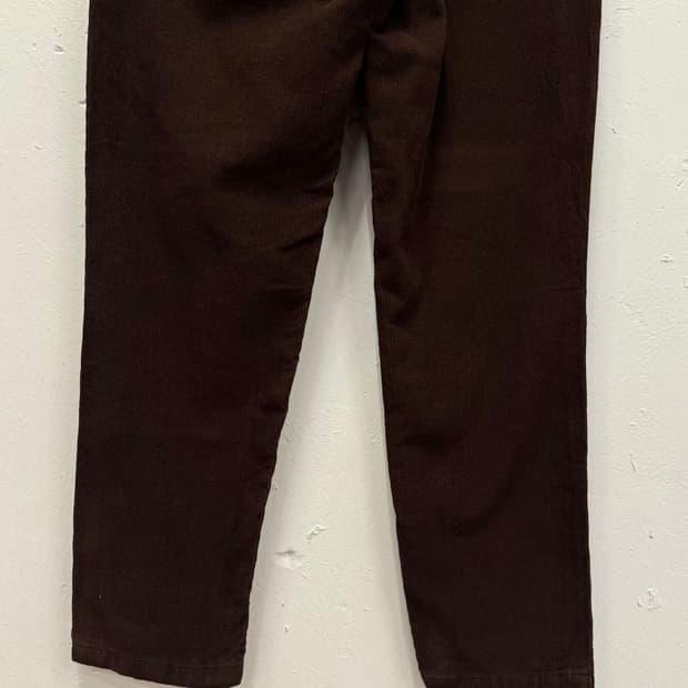 26.5) DKNY Dark Brown Corduroy Pants 5