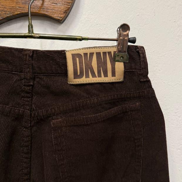 26.5) DKNY Dark Brown Corduroy Pants 2