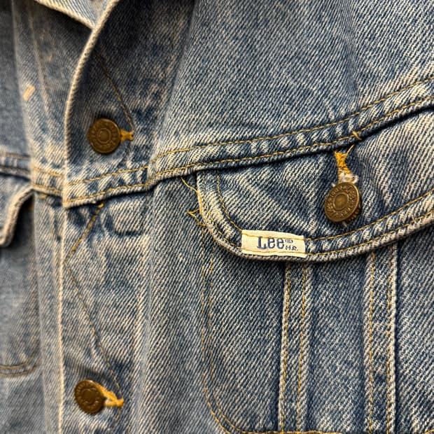 55) USA LEE Denim Trucker Jacket 4