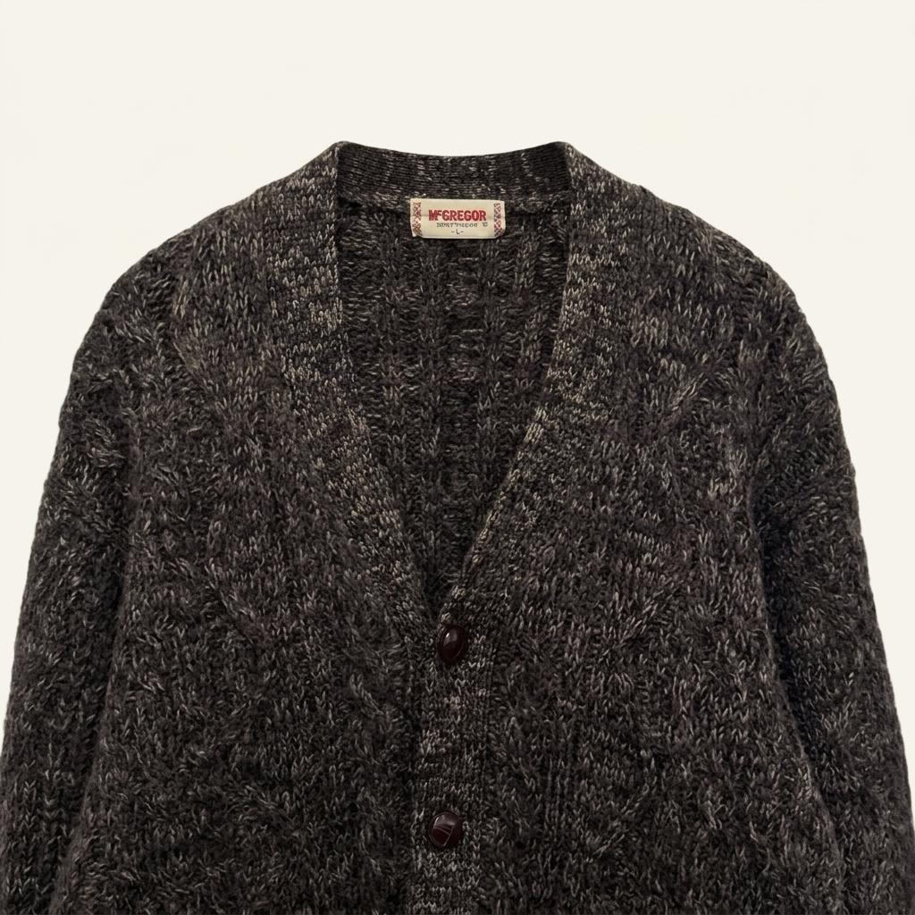 M) McGREGOR Wool Button Cardigan 1