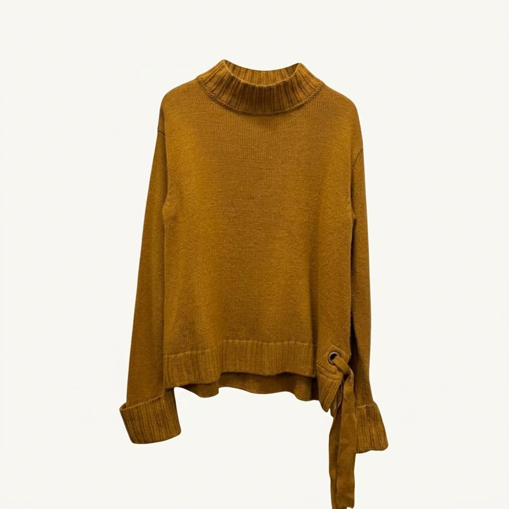 55) BEAMS HEART Side-Tie Knit Sweater 1