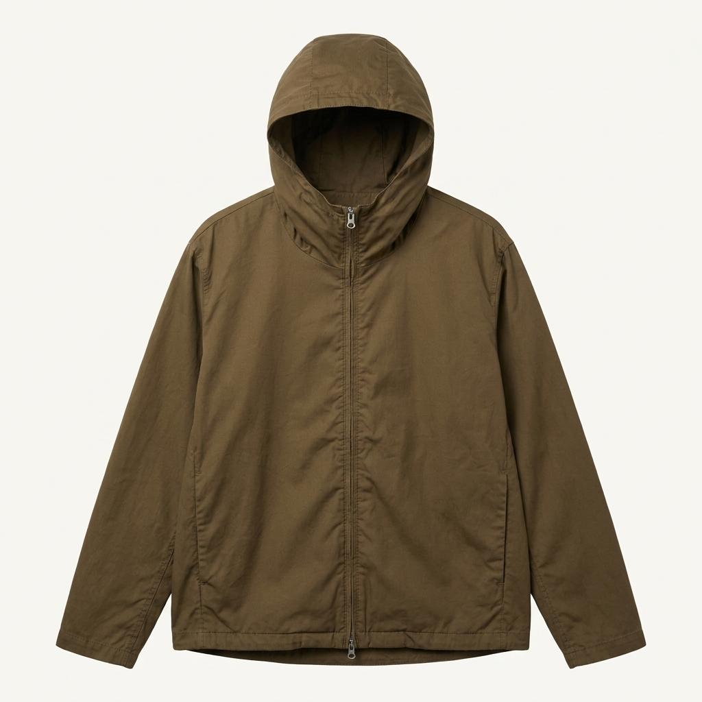 M) Urban Research Doors Hooded 2-Way Zip 1