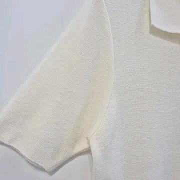 몽돌 카라 반팔 니트티 4