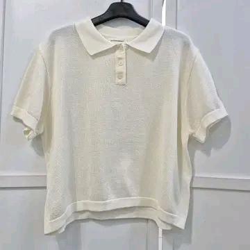어텀 카라 반팔 니트티 3