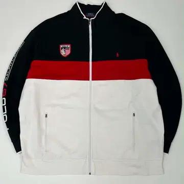 [4XL] 폴로 랄프로렌 usa 성조기 컬러블록 알파인 레이싱 트랙탑 져 2