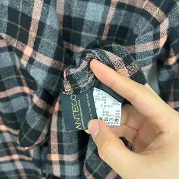 [90] SJ SJ  체크 리본 블라우스 셔츠 7