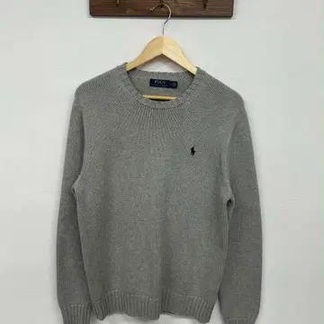 [M] 폴로 랄프로렌 그레이 코튼 크루넥 니트 2
