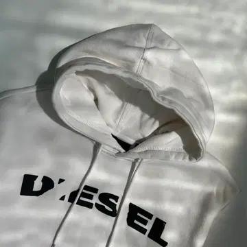 [L] Diesel 디젤 화이트 스웻 셔츠 후드티 4