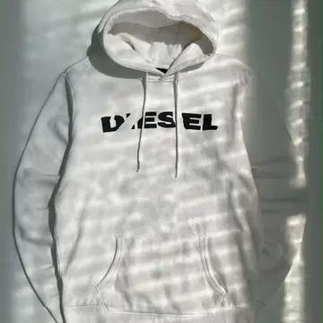 [L] Diesel 디젤 화이트 스웻 셔츠 후드티 2
