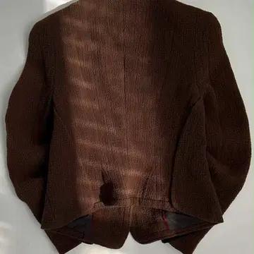 시스템 부클 니트 더블 노카라 자켓 3