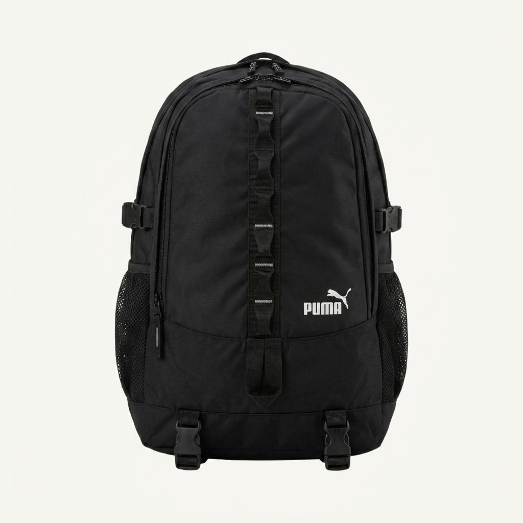 푸마 로고 포인트 데일리 백팩 블랙 1