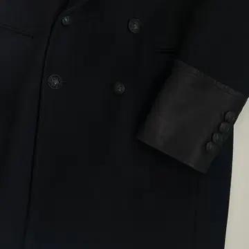 [100] 솔리드옴므 울 캐시미어 염소 가죽 더블 코트 7