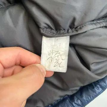 [M] 노스페이스 700눕시 다운 패딩 베스트 네이비 조끼 7