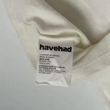 [1] havehad 해브헤드 시그니처 화이트 반팔 티셔츠 4