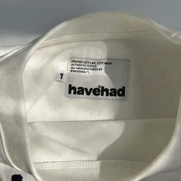 [1] havehad 해브헤드 시그니처 화이트 반팔 티셔츠 5