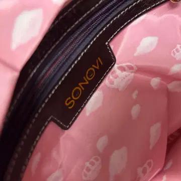 Sonovi 소노비 신데렐라 그래픽 가죽 체인 토트백 숄더백 8