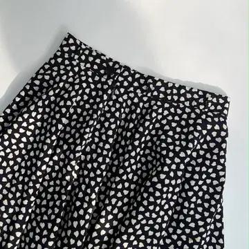 입생로랑 일본판 Y2K 하트 패턴 도트 땡땡이 플레어 스커트 치마 3