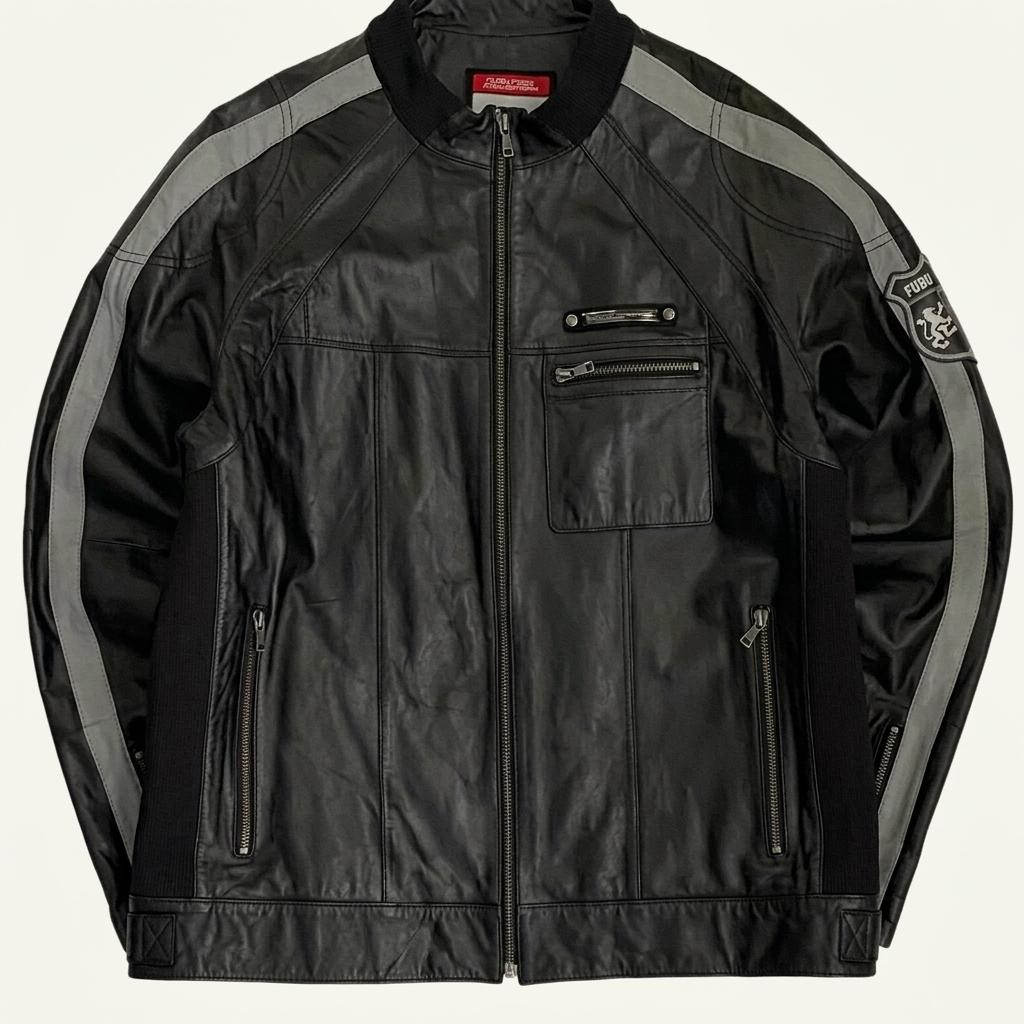 [XL] 후부 vintage lambskin 레이싱 양가죽 자켓 1