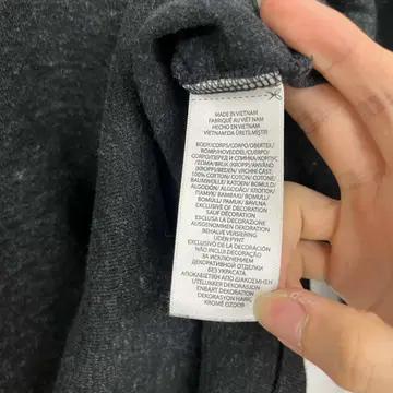[M] 폴로 랄프로렌 차콜 그레이 립 하프 집업 코튼 니트 5