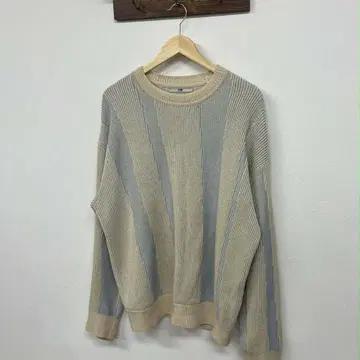 [100] 시스템 한섬 24년 신형 스트라이프 울 니트 7