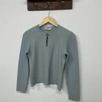 [XS] 살바토레 페라가모 은장 간치니 니트 슬리브 5