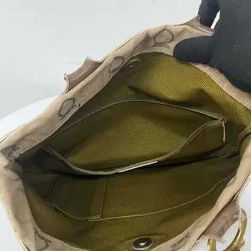 살바토레 페라가모 간치니 자카드 숄더 토트백 6