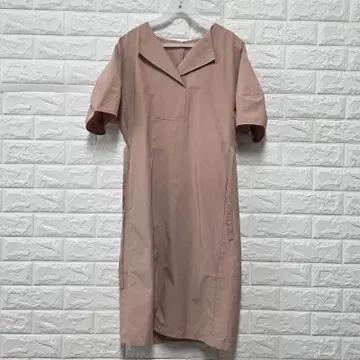 M 20s 한섬 SJSJ 핑크 반팔 원피스 C878 2