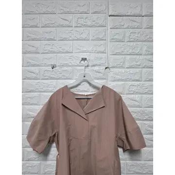 M 20s 한섬 SJSJ 핑크 반팔 원피스 C878 6
